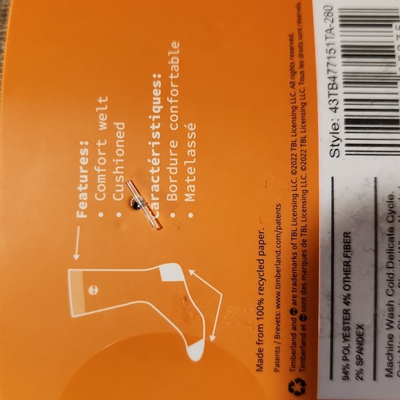 Timberland Boot Socks - Picture 7 of 8